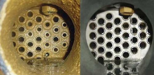 Scaling Removal Example from a Cooling Device.