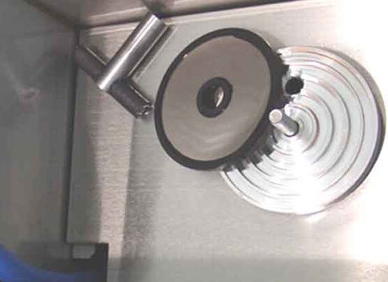 A picture of the inside screen housing of the Hot Flush machine.